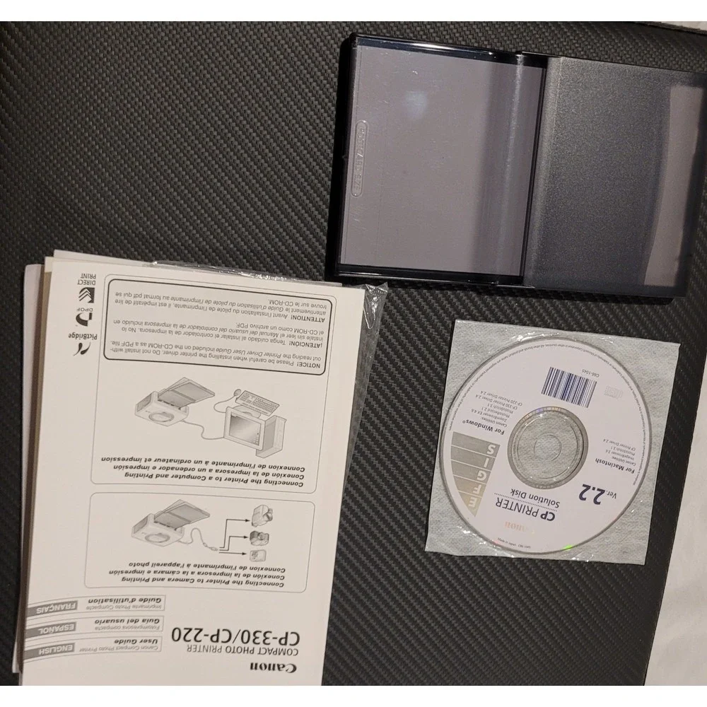 Canon CP-220 Compact Dye Sublimation Photo Printer USB 2.0 PictBridge 4x6